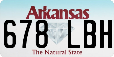 AR license plate 678LBH