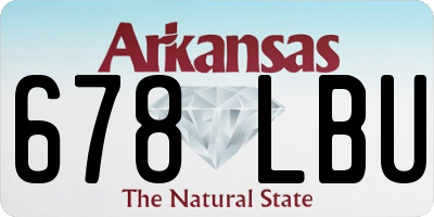 AR license plate 678LBU