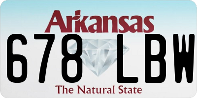AR license plate 678LBW
