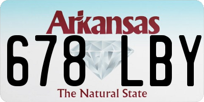 AR license plate 678LBY