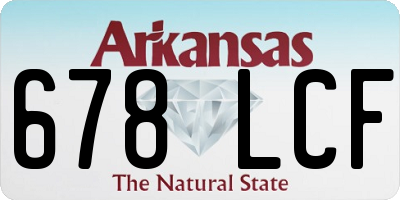 AR license plate 678LCF