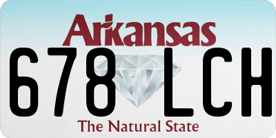 AR license plate 678LCH