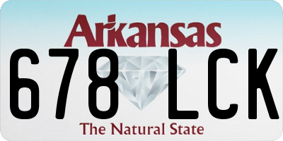 AR license plate 678LCK