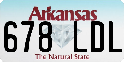 AR license plate 678LDL