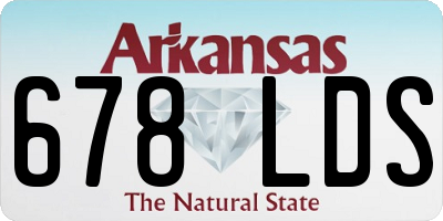 AR license plate 678LDS