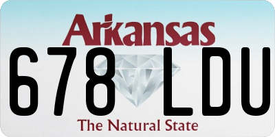 AR license plate 678LDU