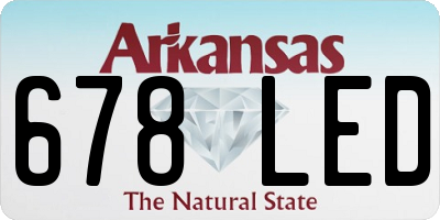 AR license plate 678LED