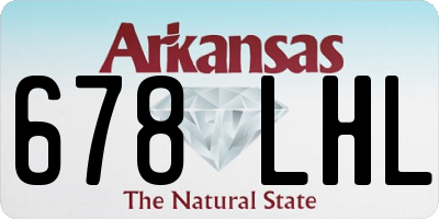 AR license plate 678LHL