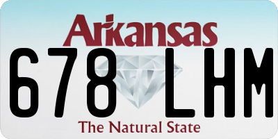 AR license plate 678LHM