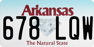 AR license plate 678LQW