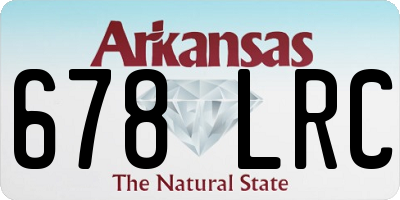 AR license plate 678LRC
