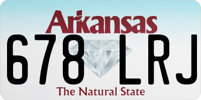 AR license plate 678LRJ