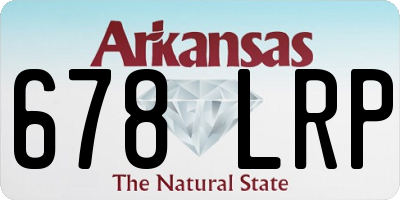 AR license plate 678LRP