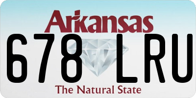 AR license plate 678LRU