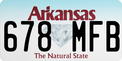 AR license plate 678MFB