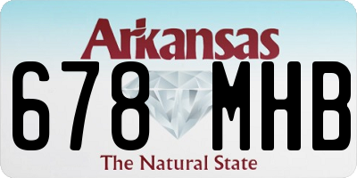 AR license plate 678MHB