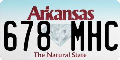 AR license plate 678MHC