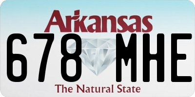 AR license plate 678MHE
