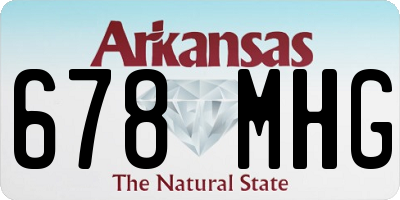 AR license plate 678MHG