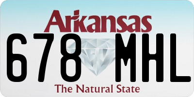 AR license plate 678MHL