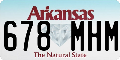 AR license plate 678MHM
