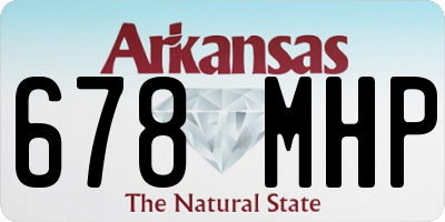 AR license plate 678MHP