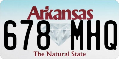 AR license plate 678MHQ