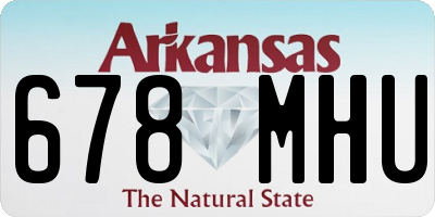 AR license plate 678MHU
