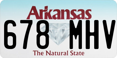 AR license plate 678MHV