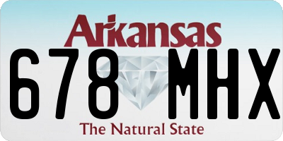 AR license plate 678MHX