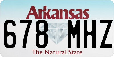 AR license plate 678MHZ