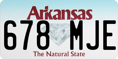 AR license plate 678MJE