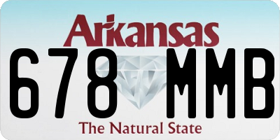 AR license plate 678MMB