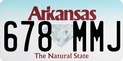 AR license plate 678MMJ