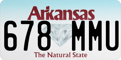 AR license plate 678MMU