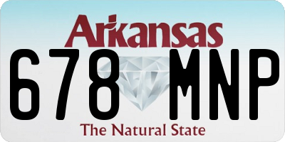 AR license plate 678MNP