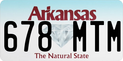 AR license plate 678MTM