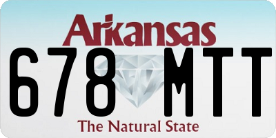 AR license plate 678MTT