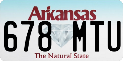 AR license plate 678MTU