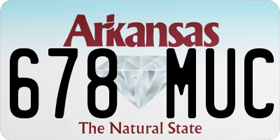 AR license plate 678MUC
