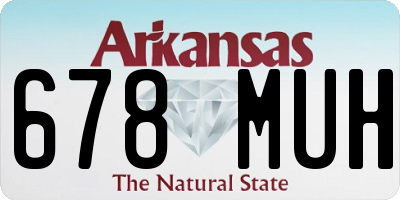 AR license plate 678MUH