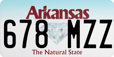 AR license plate 678MZZ