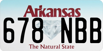AR license plate 678NBB