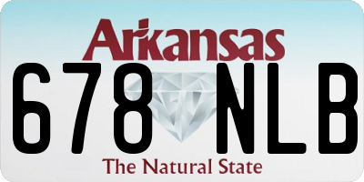 AR license plate 678NLB