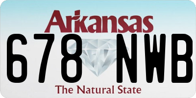 AR license plate 678NWB
