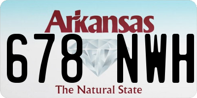 AR license plate 678NWH