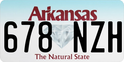 AR license plate 678NZH