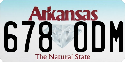 AR license plate 678ODM
