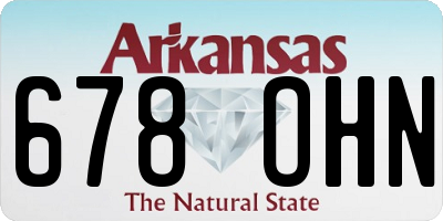 AR license plate 678OHN