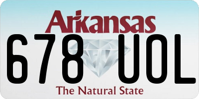AR license plate 678UOL